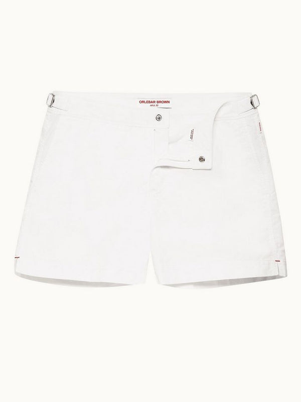 Setter - White Shorter-Length Swim Shorts