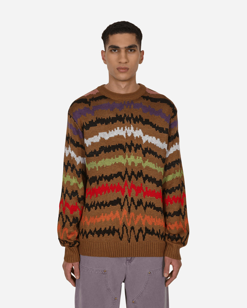 Sex Skateboards Waves Knitted Sweater Brown