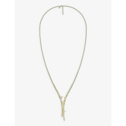 Shaun Leane Rose Thorn yellow gold-plated vermeil sterling-silver lariat necklace