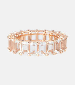 Shay Jewelry 18kt rose gold eternity ring with topaz | LYBSTORE