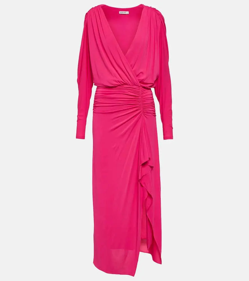 Simkhai Ellie ruched maxi dress