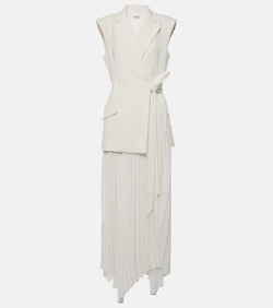 Simkhai Helena pleated wrap dress | LYBSTORE