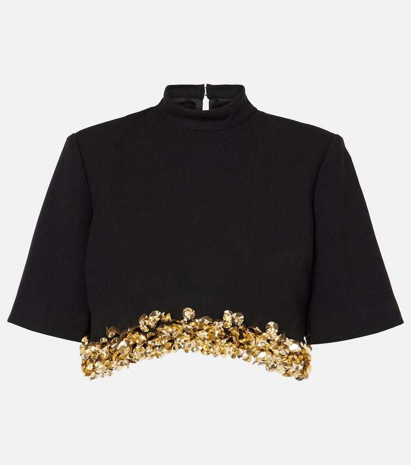 Simkhai Jalen sequined crop top