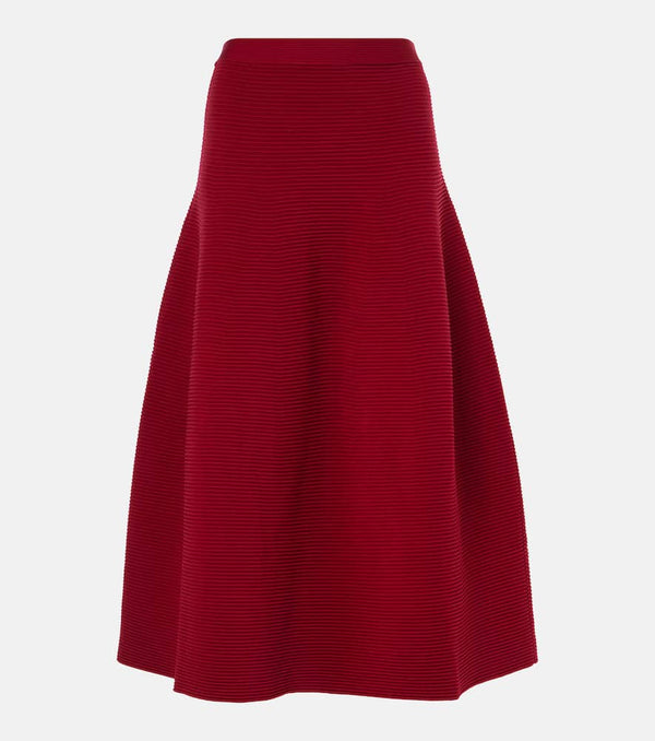 Simkhai Jennifer ribbed-knit midi skirt