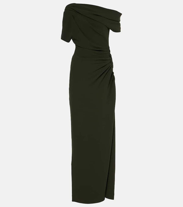 Simkhai Kally draped one-shoulder crêpe gown