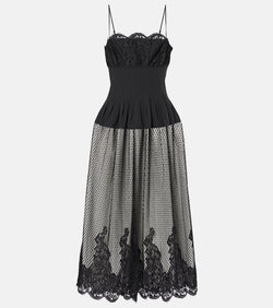 Simkhai Katelyn cotton-blend lace midi dress