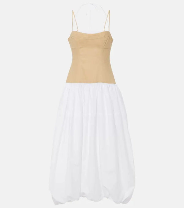 Simkhai Pfeiffer cotton and linen-blend midi dress