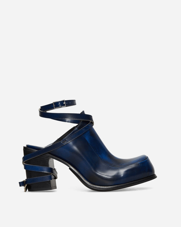 Simona Vanth Tango Brush-Off Leather Heels Navy