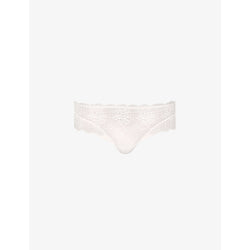 Womens Simone Perele Reva floral mesh and lace briefs