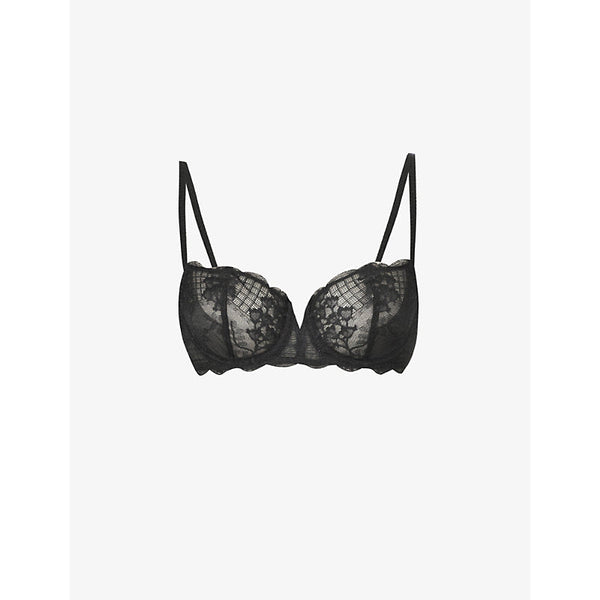 Womens Simone Perele Reve lace half-cup bra