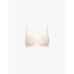 Simone Perele Saga half-cup underwired lace bra | LYBSTORE