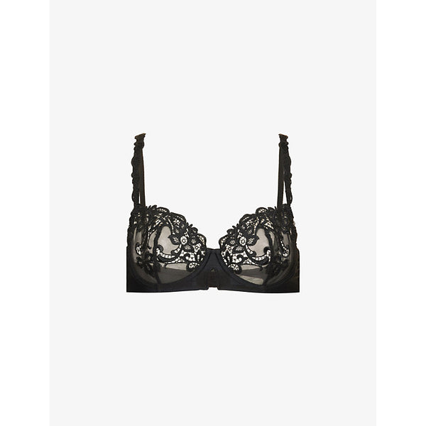 Womens Simone Perele Saga lace half-cup bra