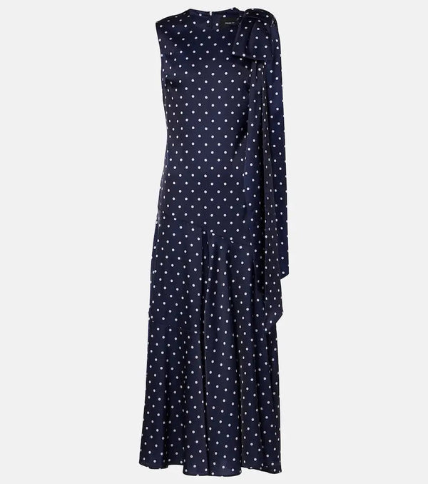 Simone Rocha Bow-detail polka-dot maxi dress | LYBSTORE