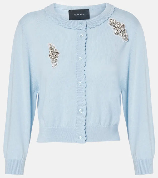 Simone Rocha Embellished wool cardigan