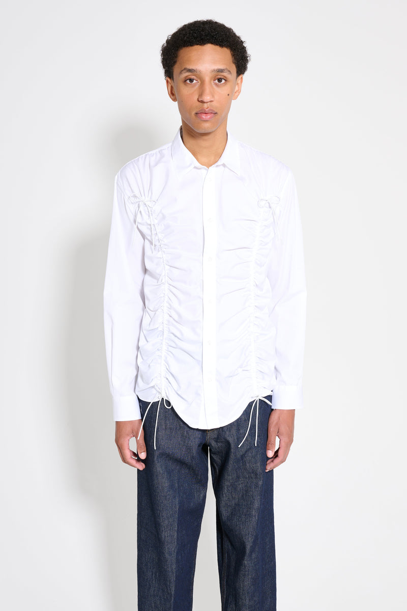 Simone Rocha Classic Fit Shirt With Ruching White