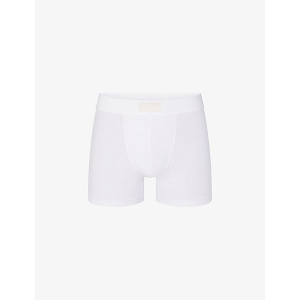 Mens Skims Branded-waistband 3in stretch-cotton boxer briefs