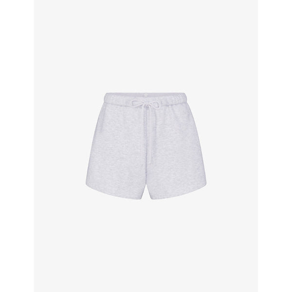 Womens Skims Classic relaxed-fit high-rise cotton-jersey shorts