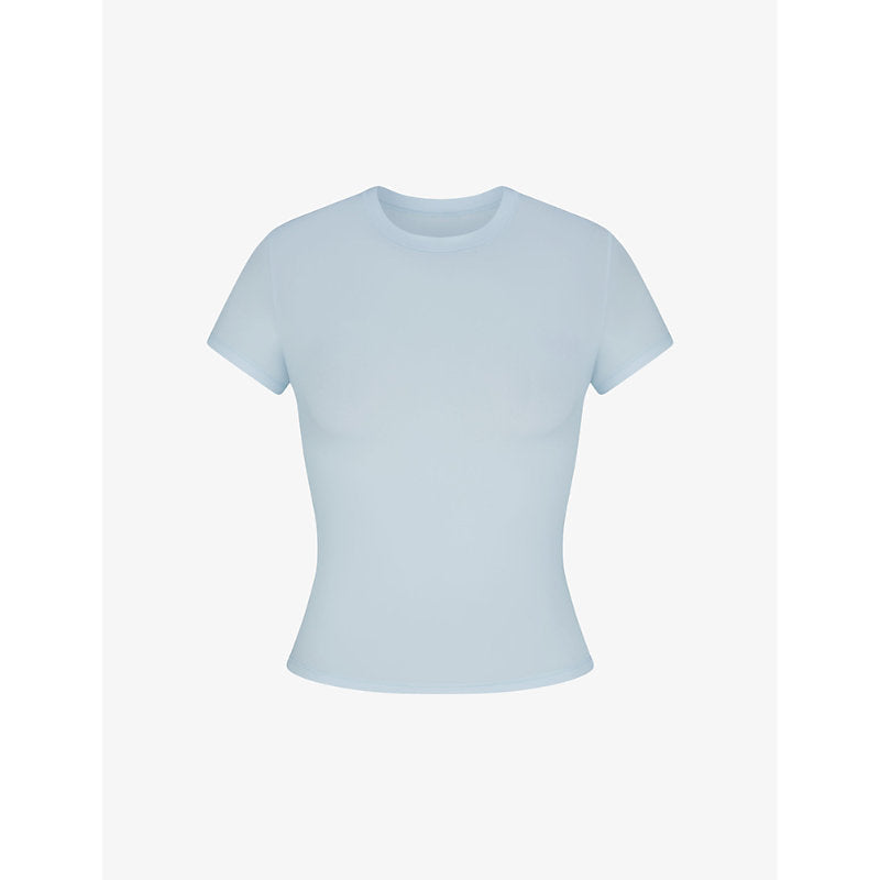 Womens Skims Fits Everybody round-neck stretch-woven T-shirt