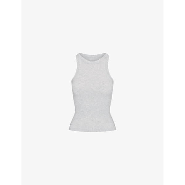 Womens Skims High-neck slim-fit cotton-jersey tank