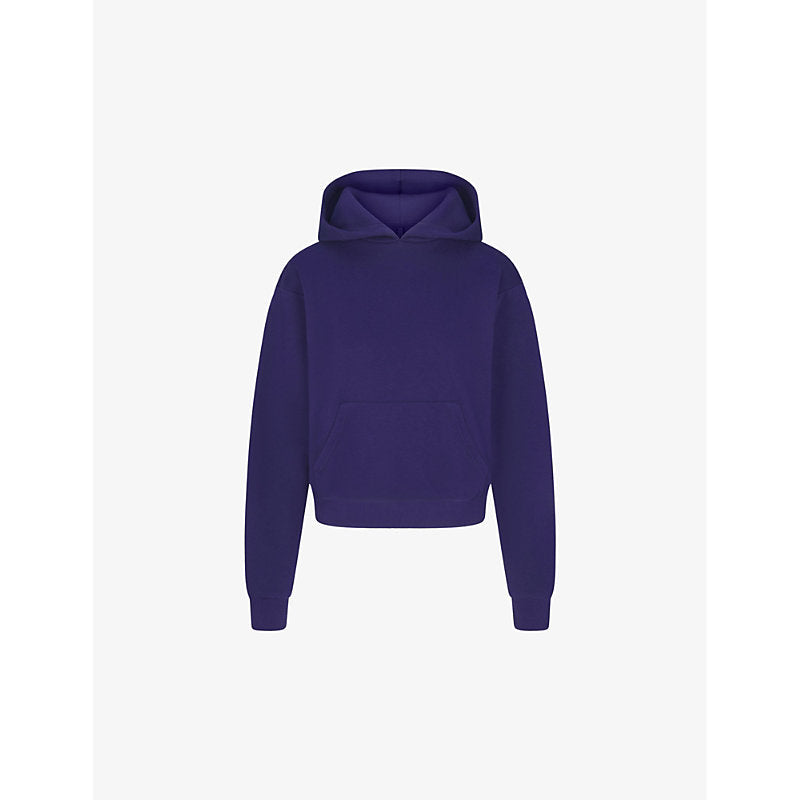 Skims Relaxed-fit cotton-blend hoody