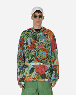 Sky High Farm Camo Print Mesh Pullover Hoodie Multicolor