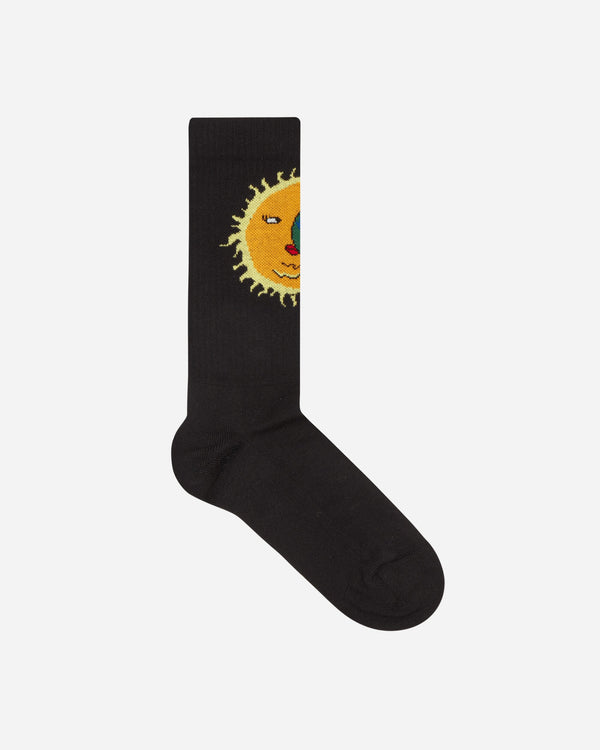 Sky High Farm Moon Earth Jacquard Socks Black