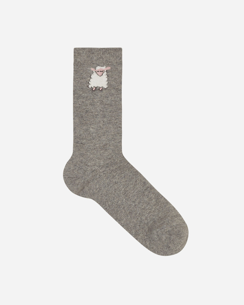 Sky High Farm Sheep Embroidered Socks Grey