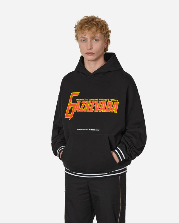 Slam Jam Gaznevada Graphic Hooded Sweatshirt Black