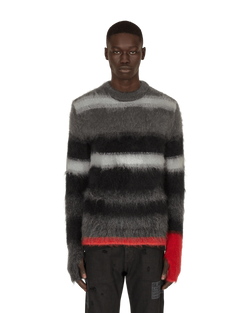 Slam Jam Commando Knit Mohair Sweater Multicolor