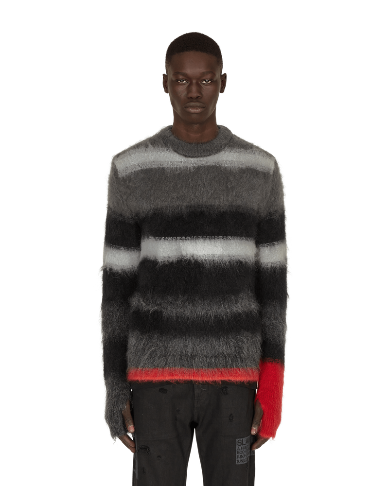 Slam Jam Commando Knit Mohair Sweater Multicolor