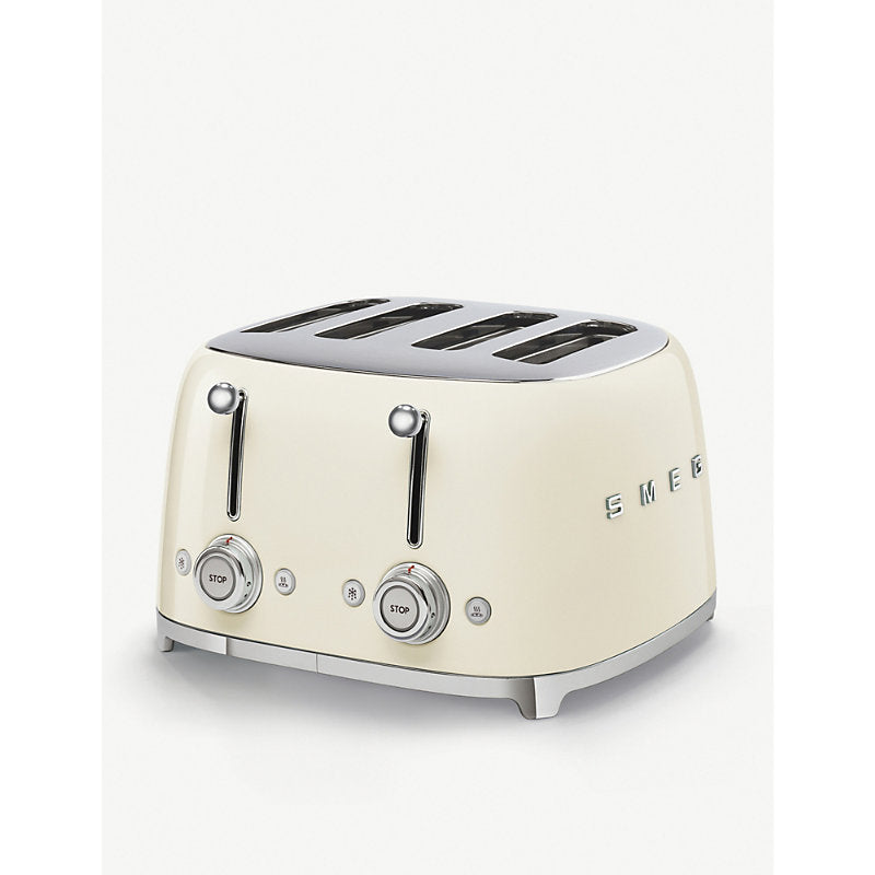 Smeg Four-slice stainless-steel toaster