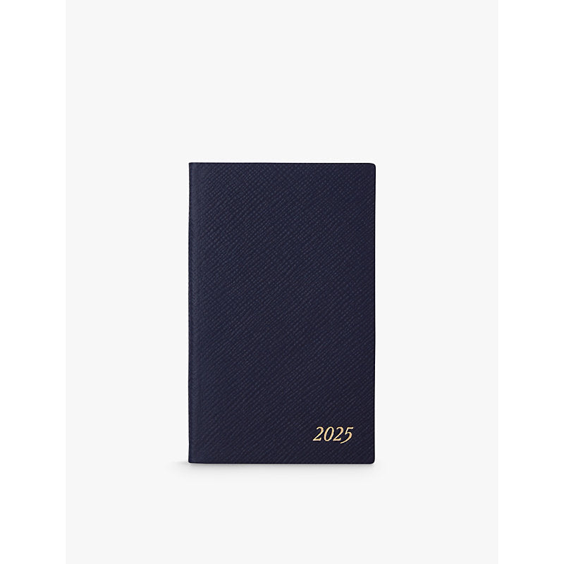 Smythson 2025 Panama leather Weekly diary with pocket 9cm x 14cm