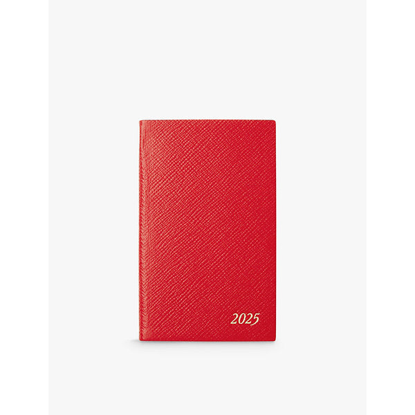 Smythson 2025 Panama leather Weekly diary with pocket 9cm x 14cm