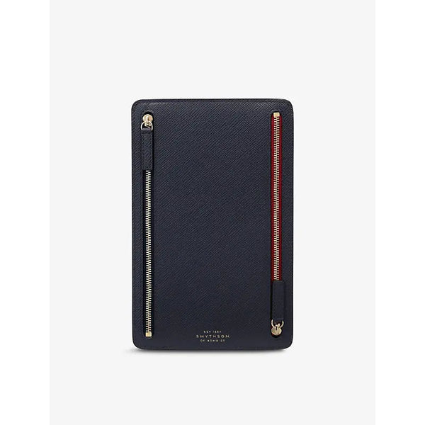 Smythson Panama zip crossgrain leather currency case | Smythson