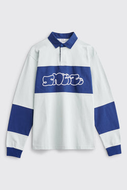 Très Bien Sneeze Block Rugby Sweater Navy Light Grey