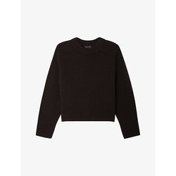 Soeur Round-neck brushed-texture wool jumper