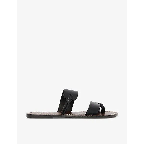 Soeur Uptown double-strap flat leather sandals