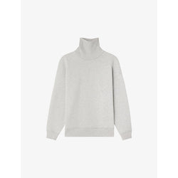 Soeur Vito high-neck relaxed-fit organic-cotton sweatshirt