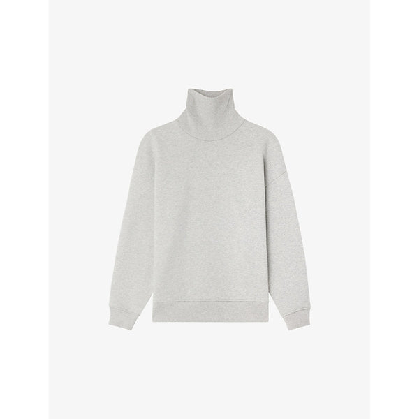 Soeur Vito high-neck relaxed-fit organic-cotton sweatshirt | LYBSTORE