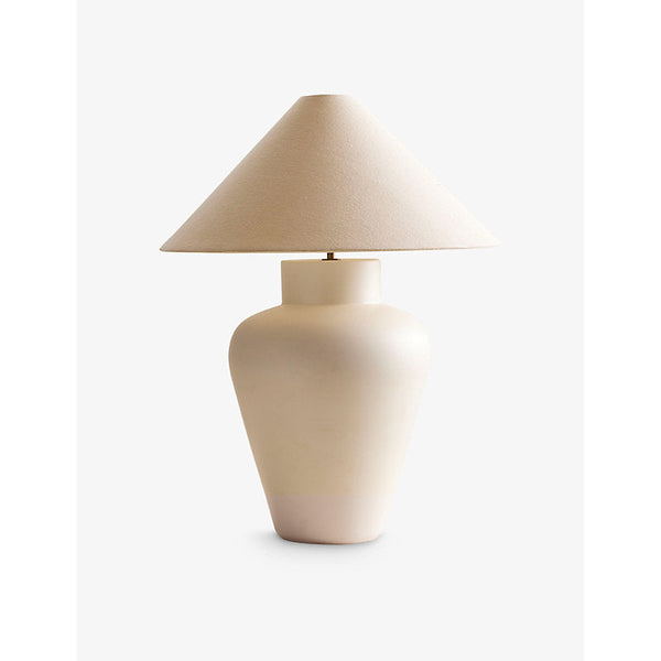 Soho Home Camille mottled ceramic table lamp 64cm