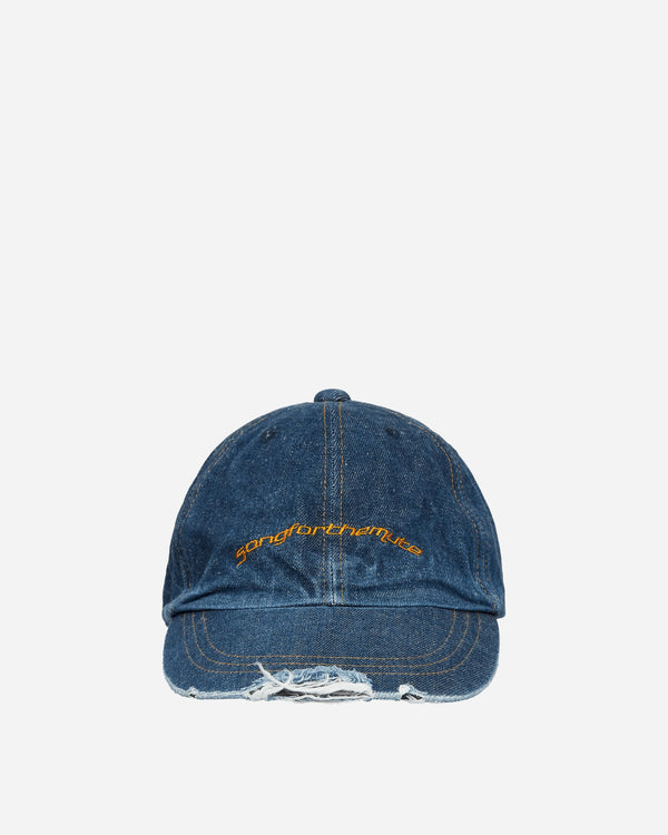 Song for the Mute Logo Washed Denim Cap Blue