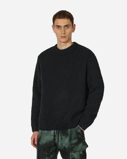 Song for the Mute Boucle Oversized Sweater Black