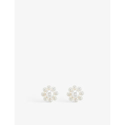 Sophie Bille Brahe Margherita 14ct yellow-gold and freshwater pearl earrings