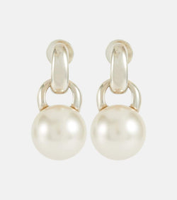 Sophie Buhai Everyday sterling silver and crystal pearl drop earrings