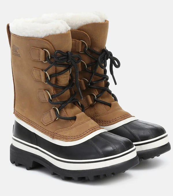 Sorel Caribou shearling and nubuck snow boots | LYBSTORE