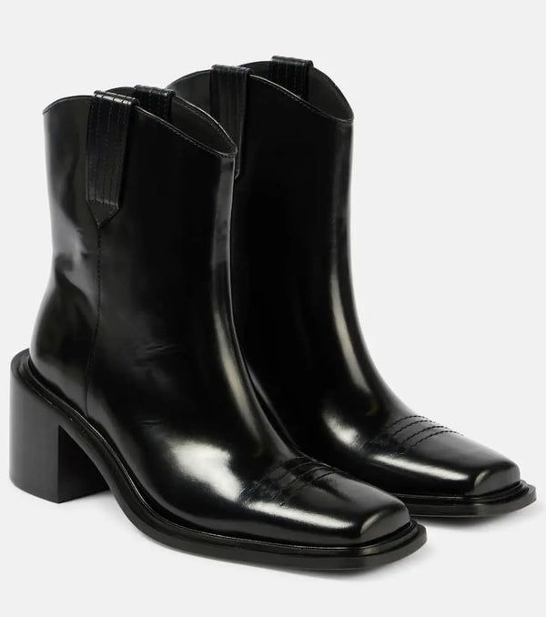 Souliers Martinez 70 polished leather ankle boots | LYBSTORE