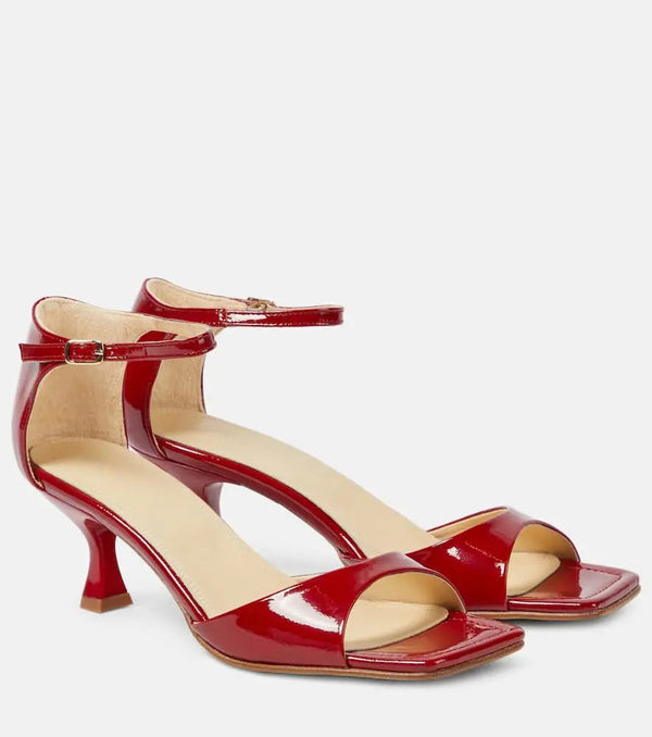 Souliers Martinez Kika patent leather sandals