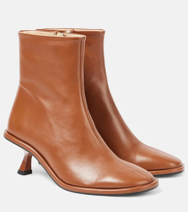 Souliers Martinez Meyer leather ankle boots