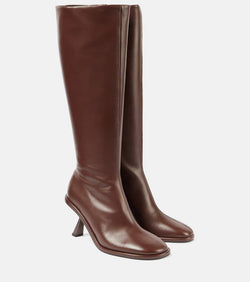 Souliers Martinez Riana leather knee-high boots