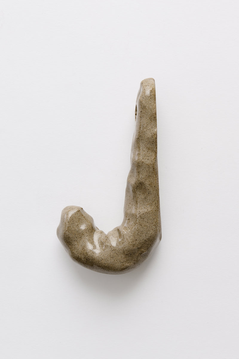 Johanna Lundberg Large Ceramic Hook Grey